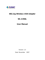 Planet 802.11g User manual