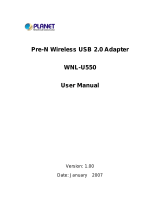Planet WNL-U550 User manual