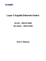Planet WGS3-404 User manual