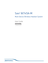 Plantronics Headphones W745A-M User manual