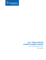 Plantronics SAVI-WO100 User manual