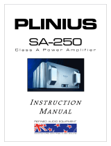 Plinius Audio SA-REFERENCE User manual