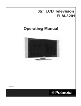 Polaroid FLM-2601 - Widescreen LCD HDtv Monitor User manual