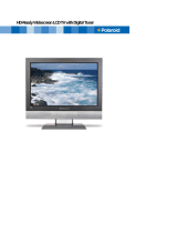 Polaroid LCD TV with Digital Tuner User manual