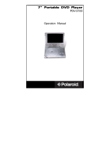 Polaroid PDV-0700 - 7" Portable DVD Player User manual