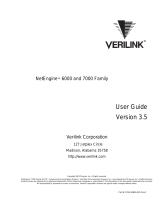 Verilink NetEngine 6000 User manual