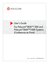 Polycom Webcam RMX 500 User manual