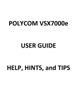 Polycom VSX 7000e Series User manual