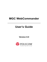 Polycom MGC WebCommander  8.0 User manual
