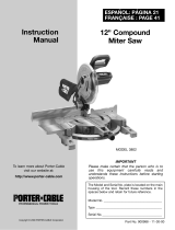 Porter-Cable 3802 User manual