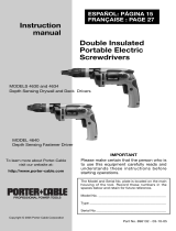 Porter-Cable 4640 User manual