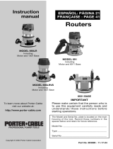 Porter-Cable 690LRVS User manual