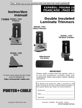 Porter-Cable 7320 User manual