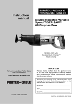 Porter-Cable 741 User manual