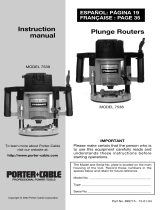 Porter-Cable 7538 User manual