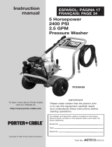 Porter-Cable PCH2425 User manual