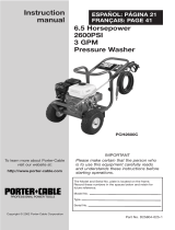 Porter-Cable PCH3031A User manual