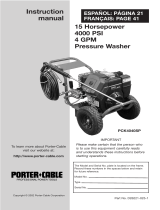 Porter-Cable PCH3031A User manual