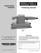 Porter-Cable 505 User manual