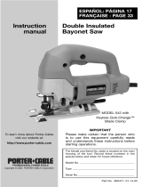 Porter-Cable Model 543 User manual