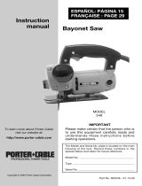 Porter-Cable Model 548 User manual