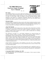 POSIFLEX Business Machines XP3300 User manual