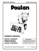 Poulan 185143 User manual