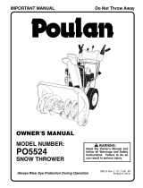 Poulan PO5524 User manual
