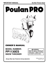 Poulan Pro PP1130ES User manual