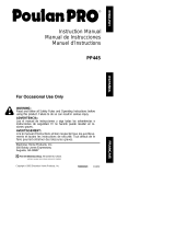 Poulan PP445 User manual