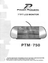 Power Acoustik ptm-750 User manual