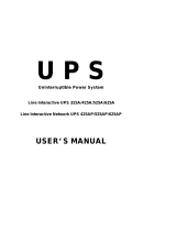 Powercom 325A User manual