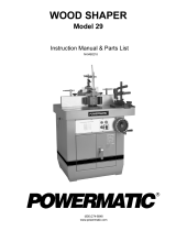 Powermatic Wood Shaper 29 User manual