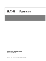 Powerware Tie Cabinet 9355 User manual