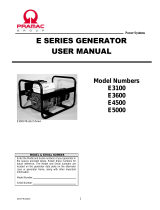 Pramac E3100 User manual
