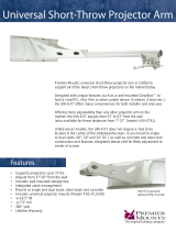 Premier Mounts Universal Short-Throw Projector Arm UNI-EXT User manual