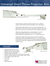 Premier Mounts Universal Short-Throw Projector Arm UNI-STB User manual