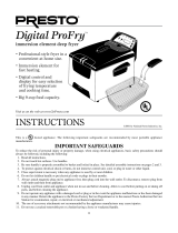 Presto Digital ProFry User manual