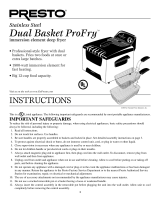 Presto Dual Basket ProFry User manual