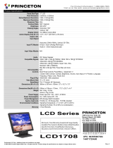 Princeton LCD 1708 User manual