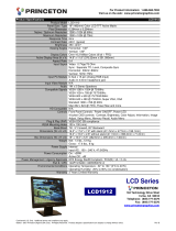 Princeton LCD 1912 User manual