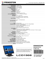 Princeton LCD1908 User manual