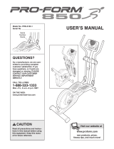 ProForm Space Saver 890 User manual