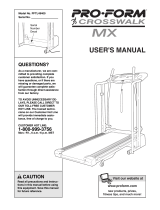 Pro-Form PFTL49500 Crosswalk 1560 User manual