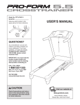 Pro-Form 7.0 Crosstrainer Treadmill User manual