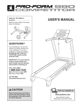 ProForm PFTL99507.0 User manual