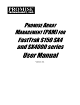 Promise Technology FastTrak SX Series Version 4.4 User manual