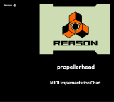 Propellerhead Reason - 4.0 MIDI Implementation Chart