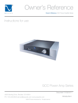 PS Audio GCC-250 User manual