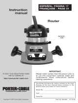 Porter Cable 100 User manual